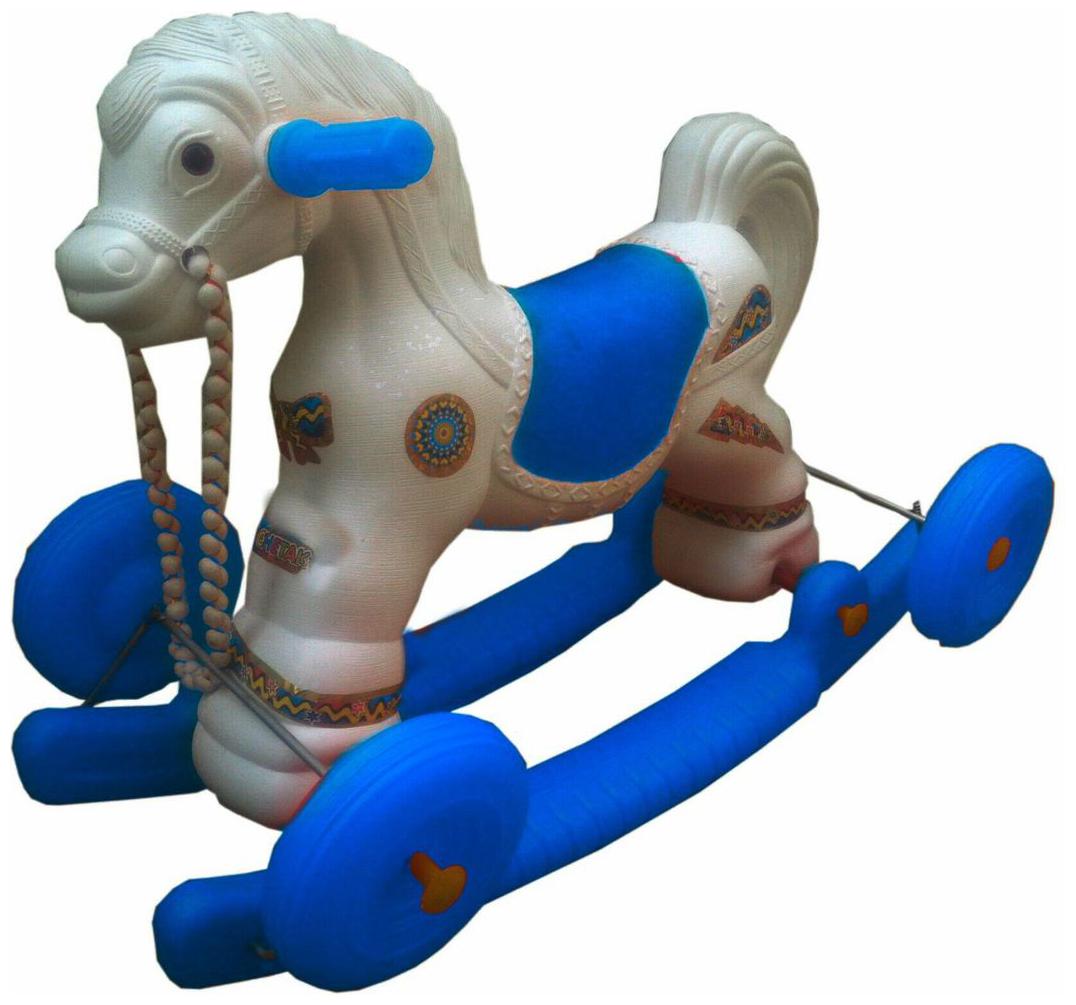 

Oh Baby Multi color Rocking Plastic Horse With Wheel SE-RT-05