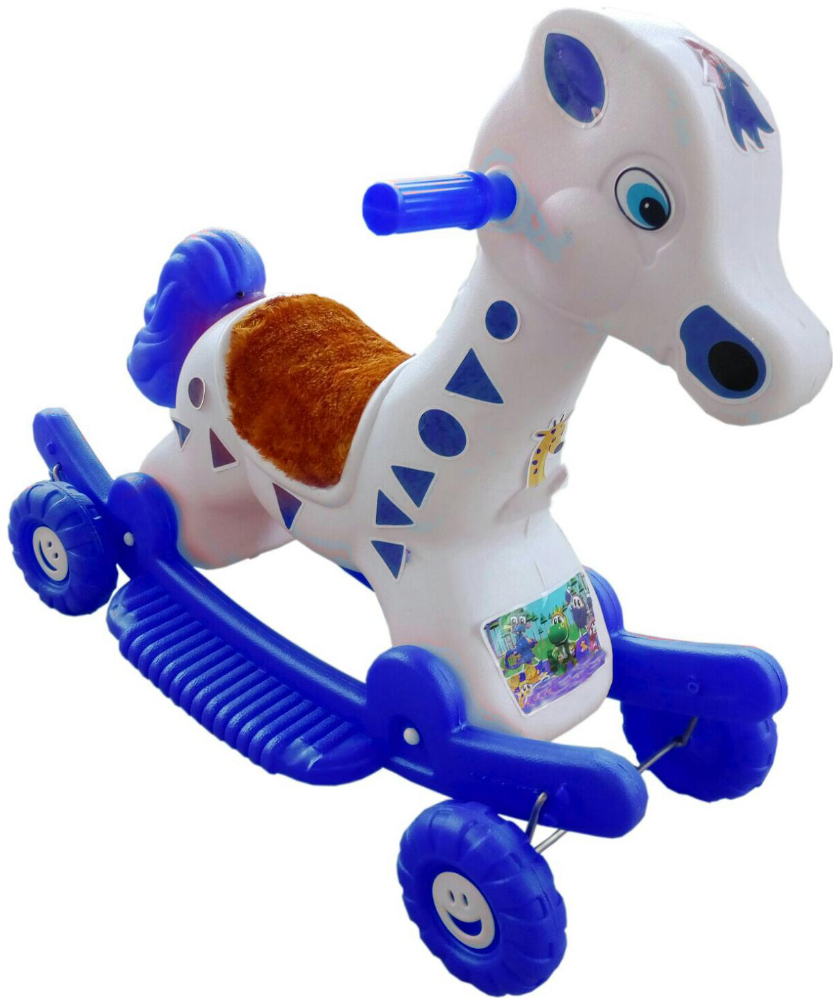 

Oh Baby Multi color Rocking Plastic Giraffe With Wheel SE-RT-29