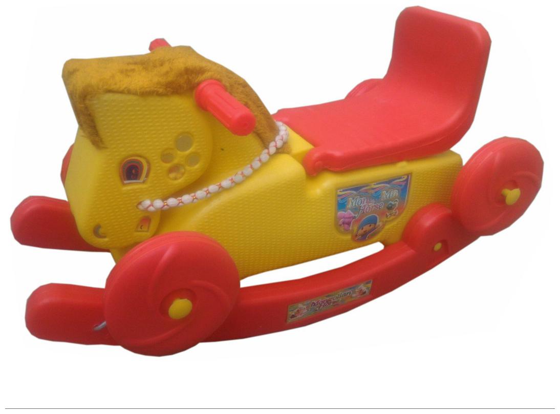

Oh Baby Multi color Rocking Plastic Horse With Wheel SE-RT-02