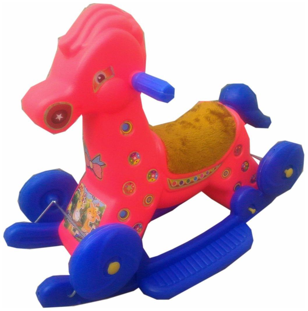 

Oh BabyMulticolor Rocking Plastic Giraffe With Wheel SE-RT-10