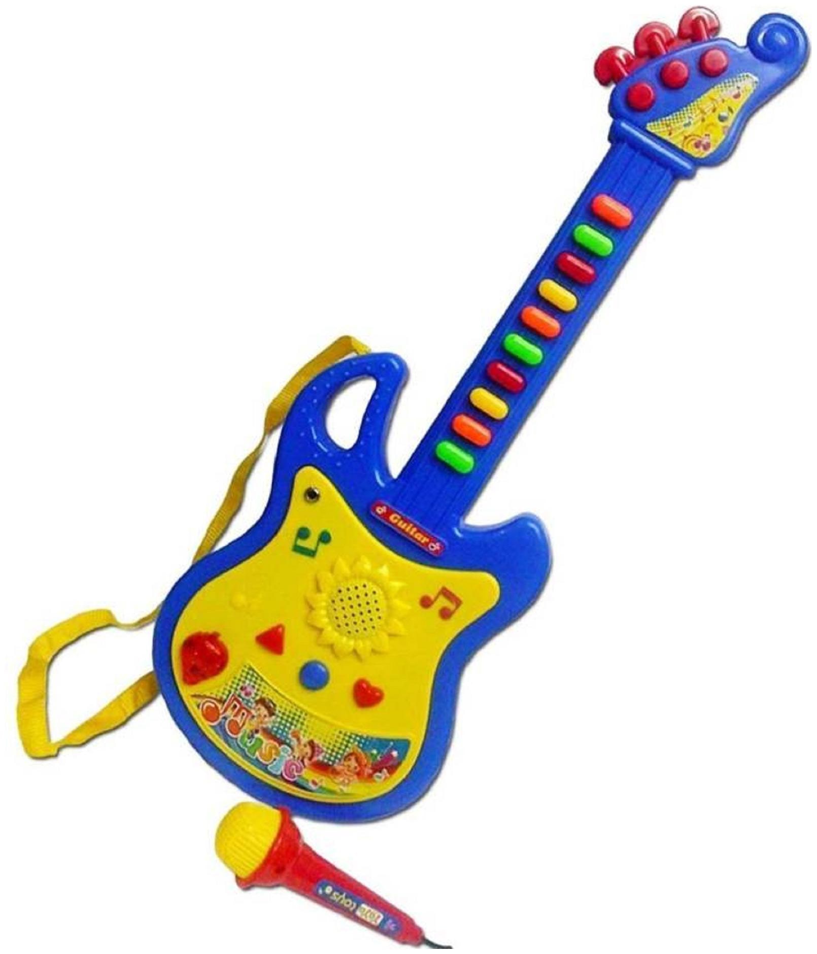 

ONCEMORE By New Car Guitar Musical Toy with Microphone (Color May Vary) Assorted