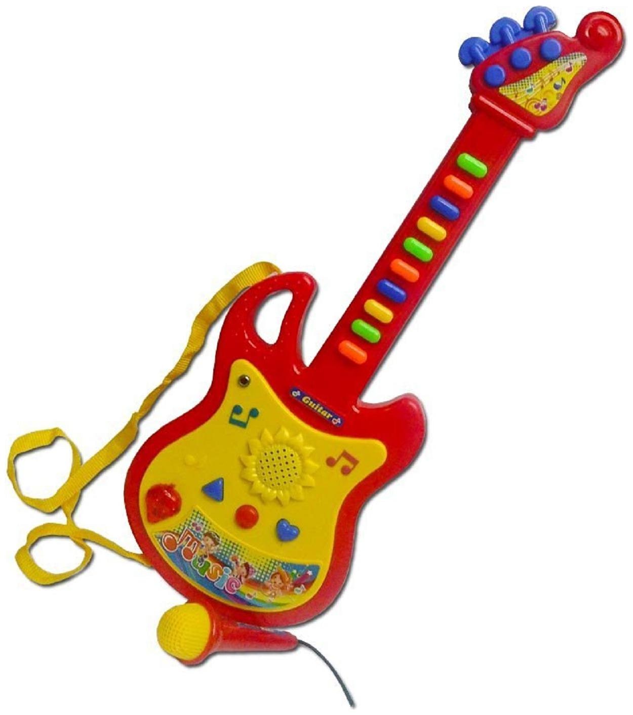 

ONCEMORE By New Car Guitar Musical Toy with Microphone (Color May Vary) Assorted