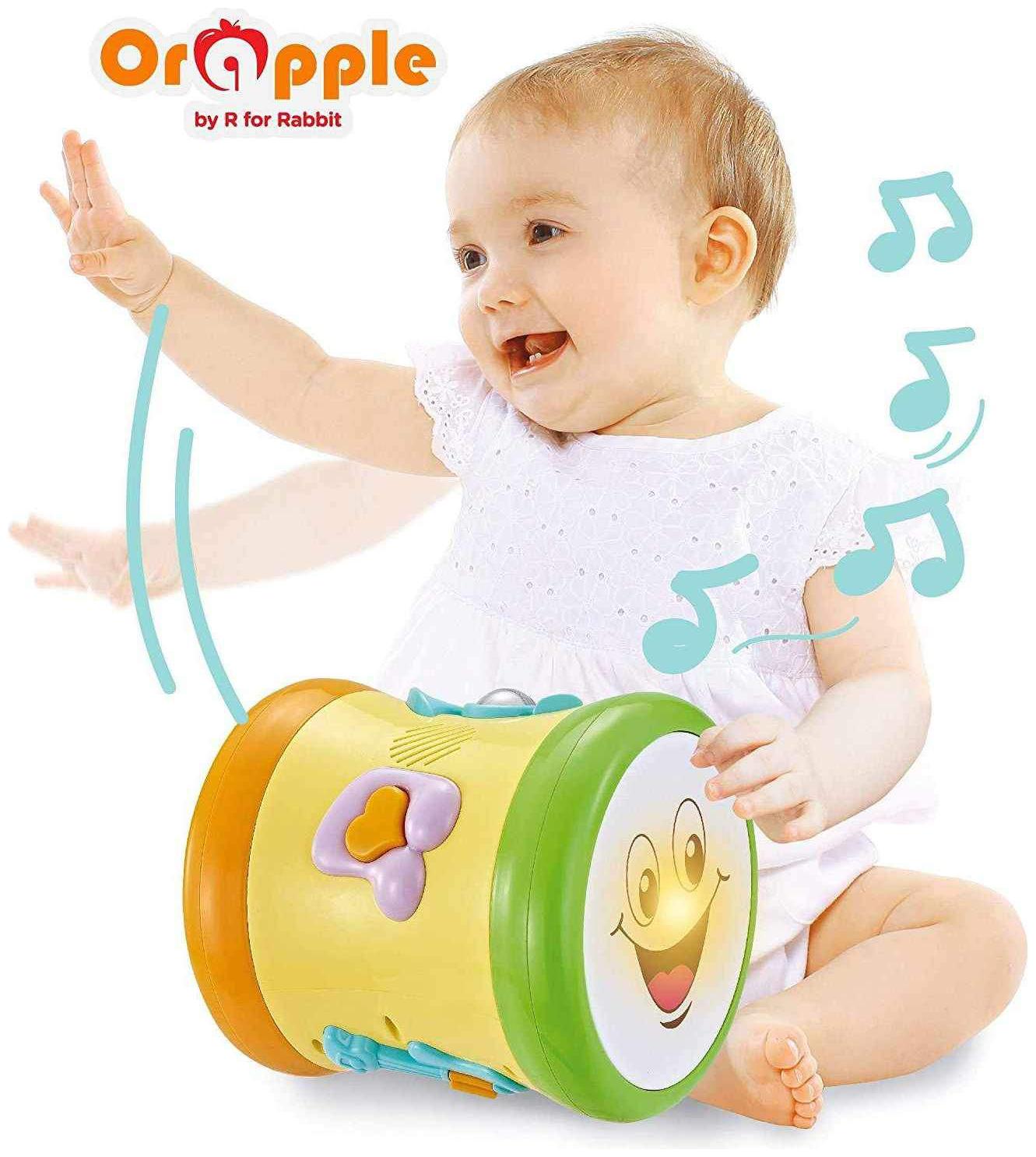 

Orapple Toys by R for RabbitMusical Learning Drumfor kids 1 2 3 4 Yrs old (Multi)
