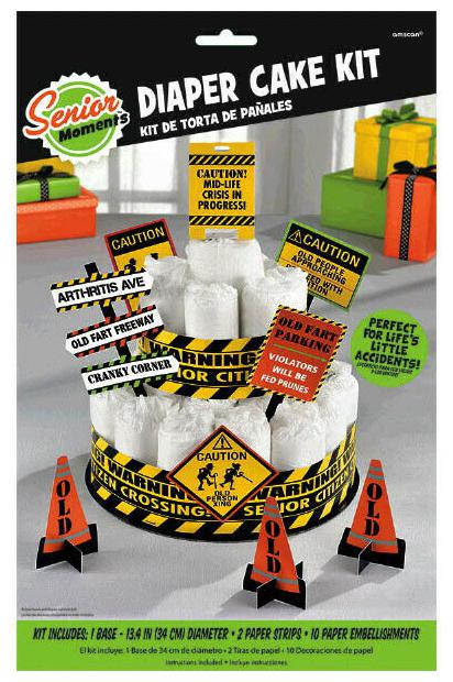

Over the Hill Diaper Cake Kit Party Supplies Centerpiece
