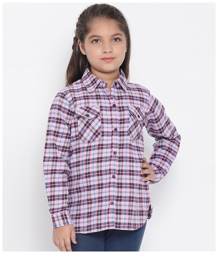 

Oxolloxo Girl Cotton Checked Shirt - Multi