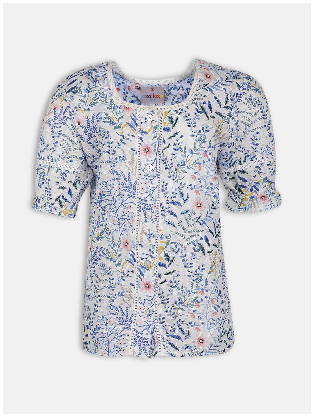 

Oxolloxo Girl Cotton Floral Top - Multi