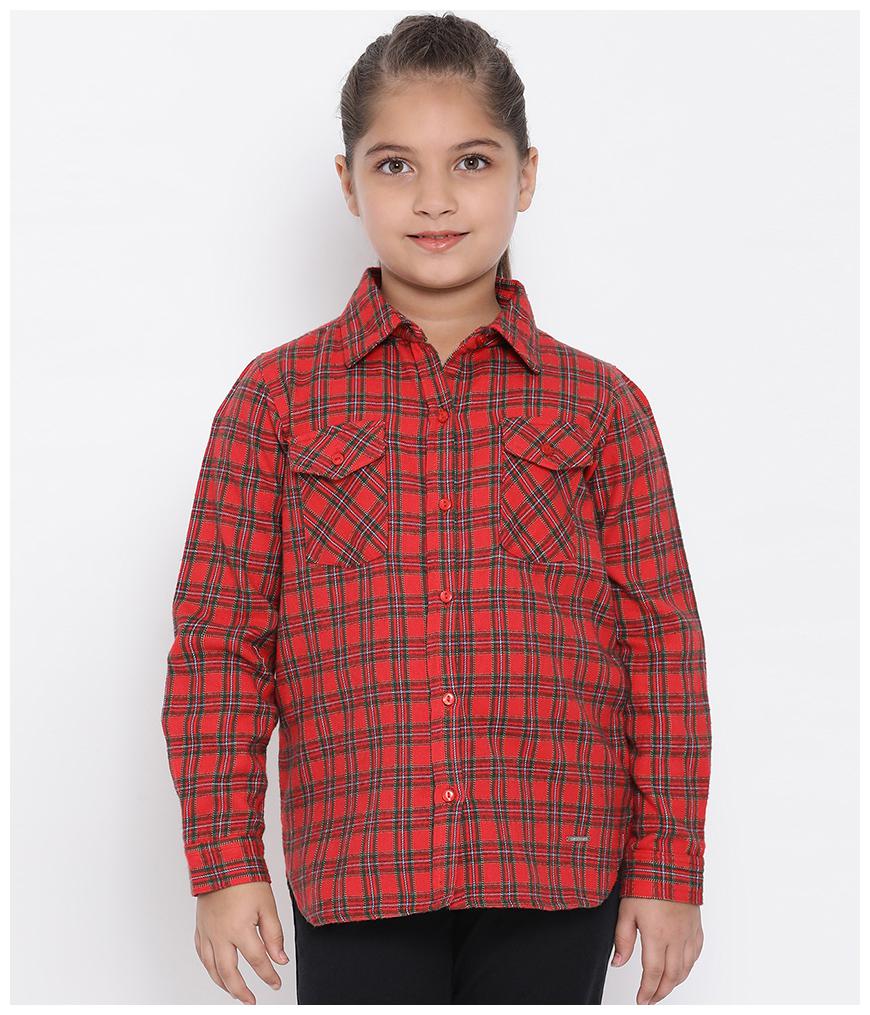 

Oxolloxo Girl Cotton Checked Shirt - Multi