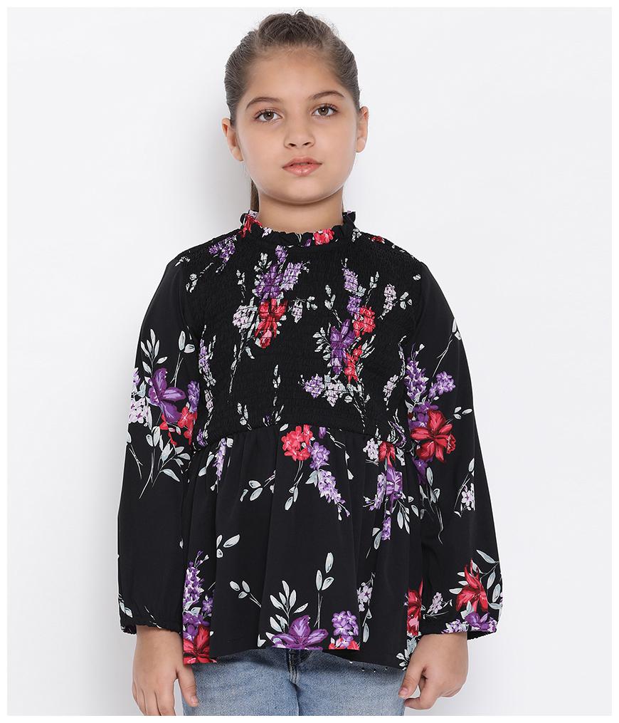 

Oxolloxo Girl Polyester Floral Top - Multi
