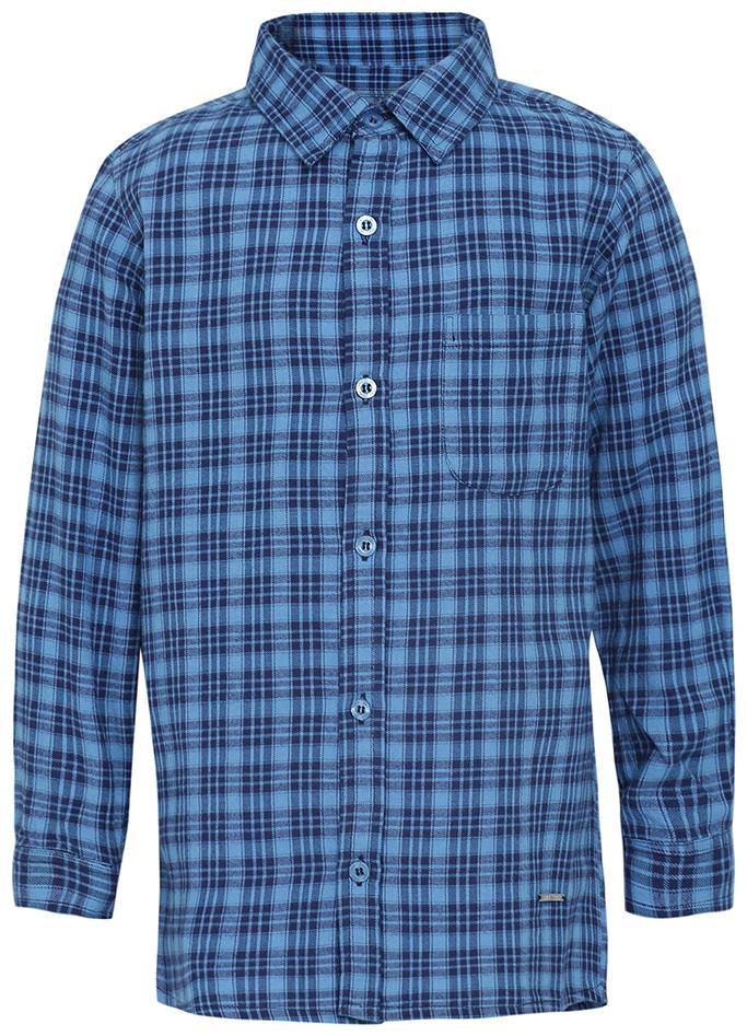 

Oxolloxo Boy Cotton Checked Shirt Blue