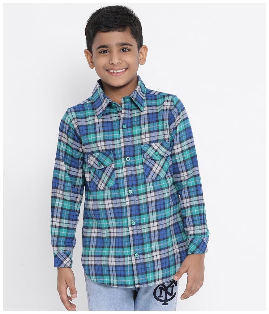 

Oxolloxo Boy Cotton blend Checked Shirt Multi