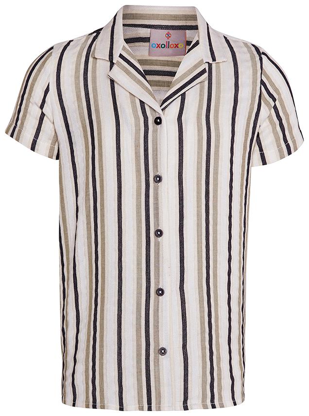 

OXOLLOXO Girl Cotton Striped Shirt - Multi