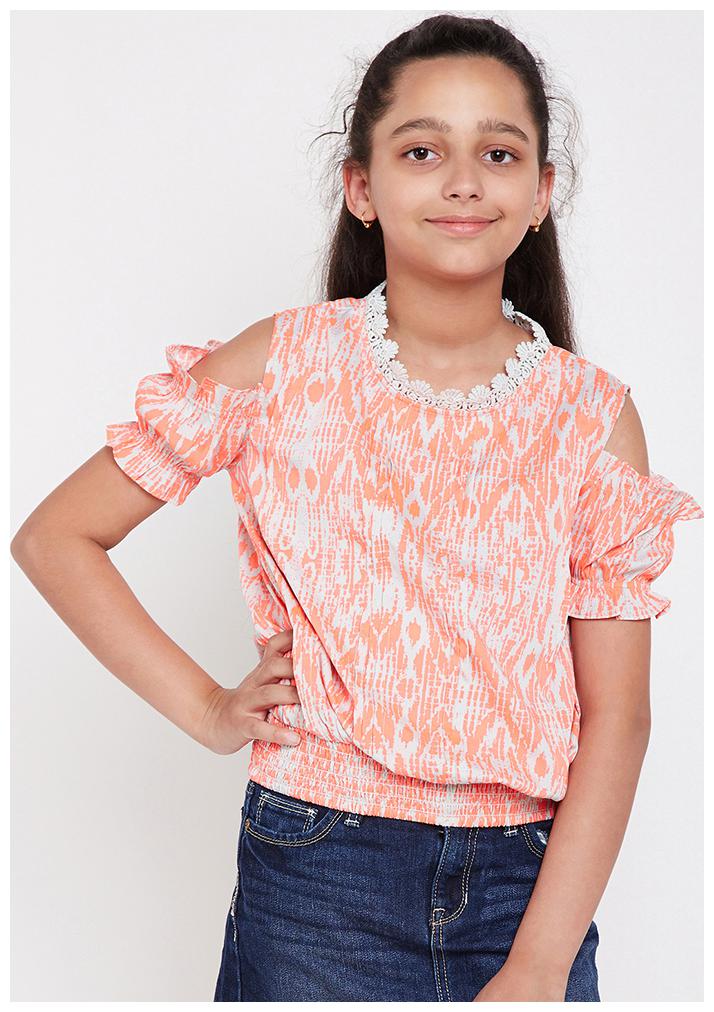 

OXOLLOXO Tops Tees Shirts For Girl (Orange)