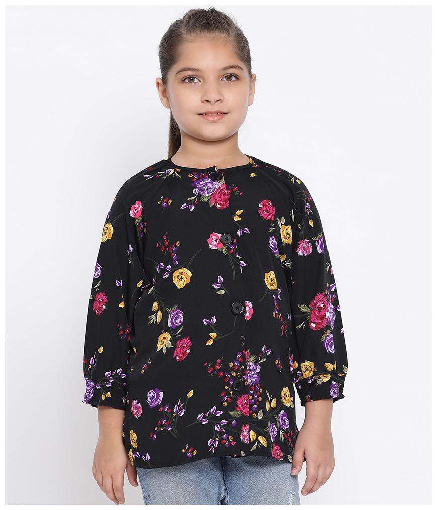 

Oxolloxo Girl Polyester Floral Top - Multi