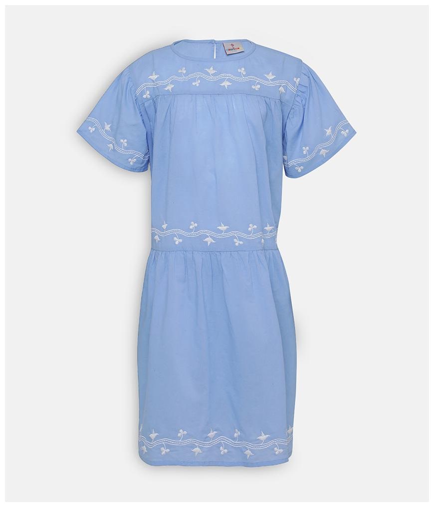 

Oxolloxo Blue Cotton Short Sleeves Knee Length Princess Frock ( Pack of 1 )