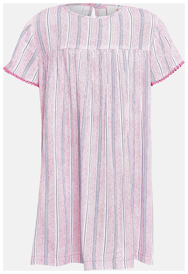 

OXOLLOXO Girl Viscose Striped Top - Pink