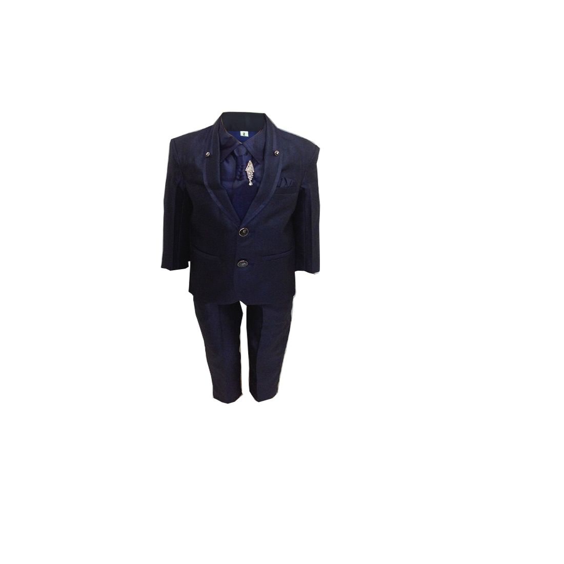 

P K GARMENTS Boy Suit Blue