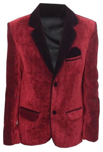 

P K GARMENTS Boy Polyester Solid Ethnic jacket - Red