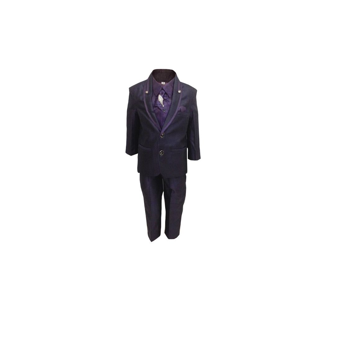

P K GARMENTS Boy Suit Purple