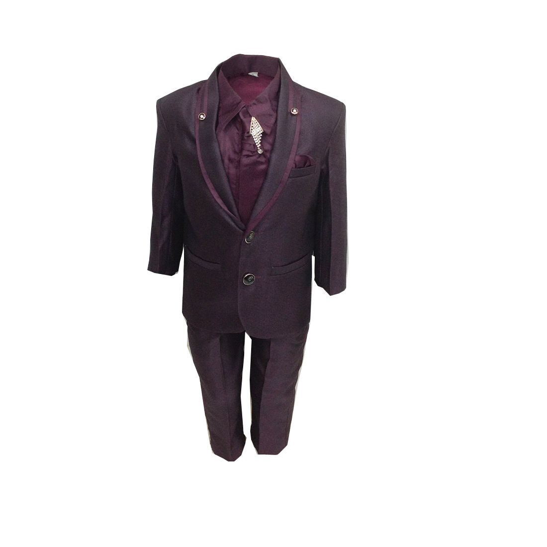 

P K GARMENTS Boy Suit Maroon
