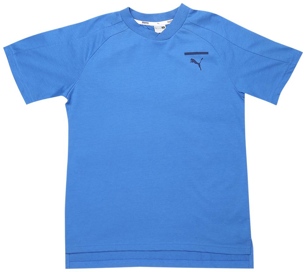 

Puma Boy Cotton Solid T-shirt - Blue