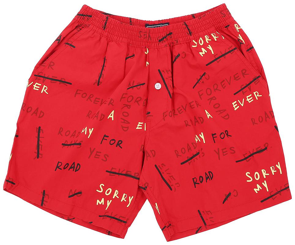 

Palm Tree Baby Boy Red Shorts