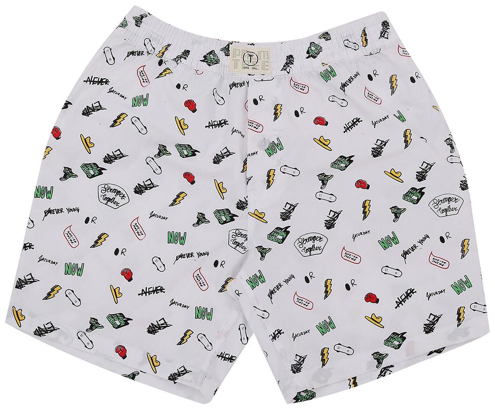 

Palm Tree Baby Boy White Shorts