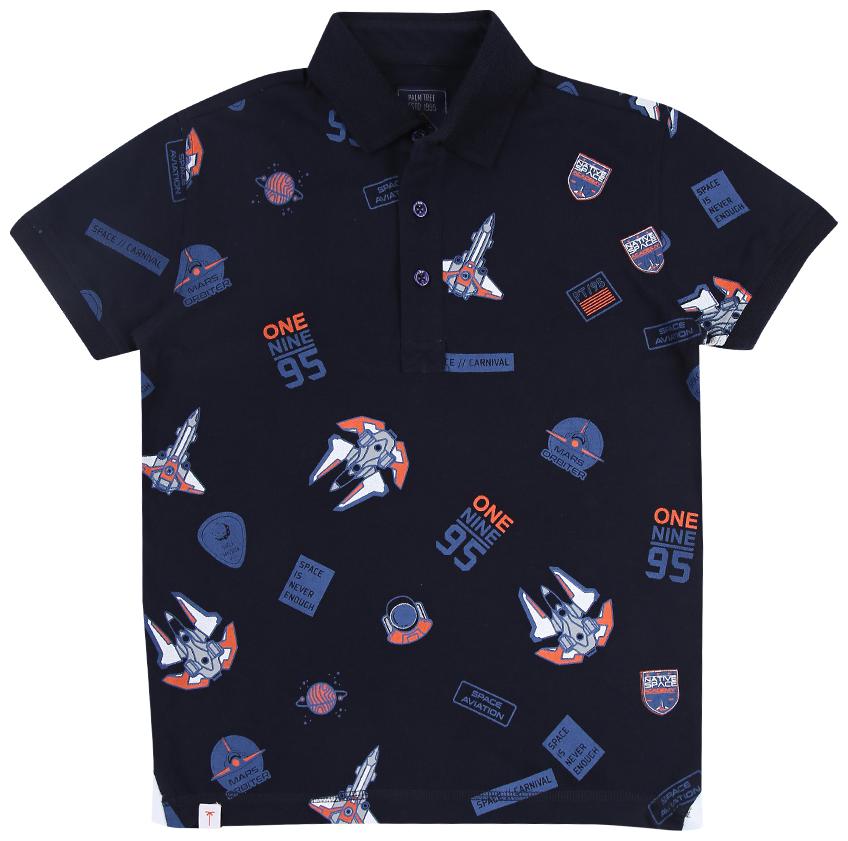 

PALM TREE Boy Cotton blend Printed T-shirt - Blue