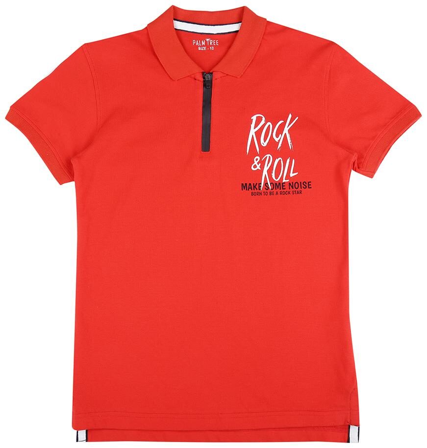 

PALM TREE Boy Cotton Printed T-shirt - Red