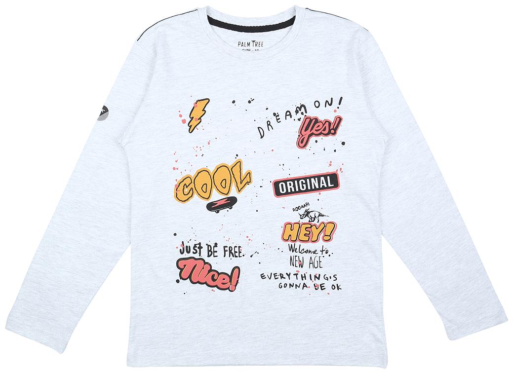

PALM TREE Boy Cotton blend Printed T-shirt - White