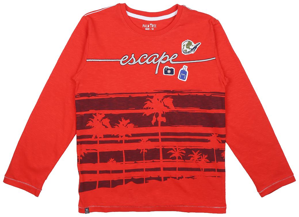 

PALM TREE Boy Cotton blend Printed T-shirt - Red