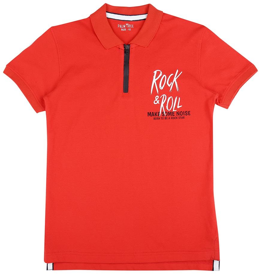 

PALM TREE Boy Cotton Printed T-shirt - Red