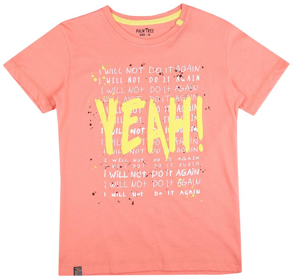 

PALM TREE Boy Cotton blend Printed T-shirt - Red