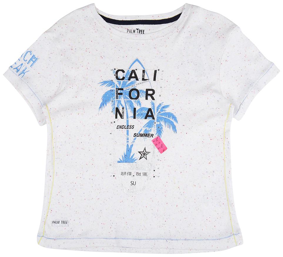 

PALM TREE Boy Cotton blend Printed T-shirt - White