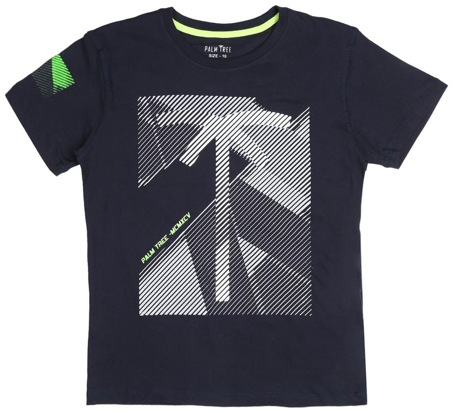 

PALM TREE Boy Cotton blend Printed T-shirt - Black