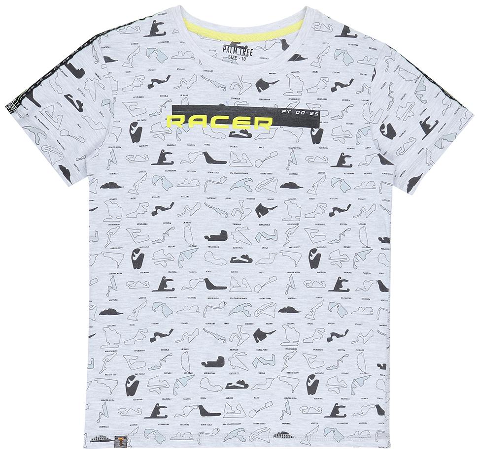 

PALM TREE Boy Cotton blend Printed T-shirt - White