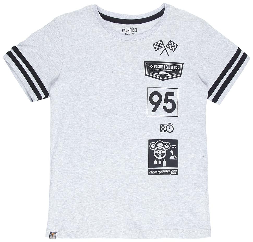 

PALM TREE Boy Cotton blend Printed T-shirt - White