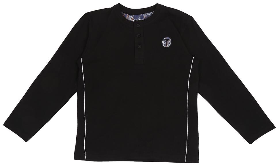 

Gini Jony Boy Cotton Solid T-shirt - Black