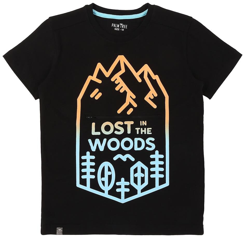 

Palm Tree Boys Black T-Shirt