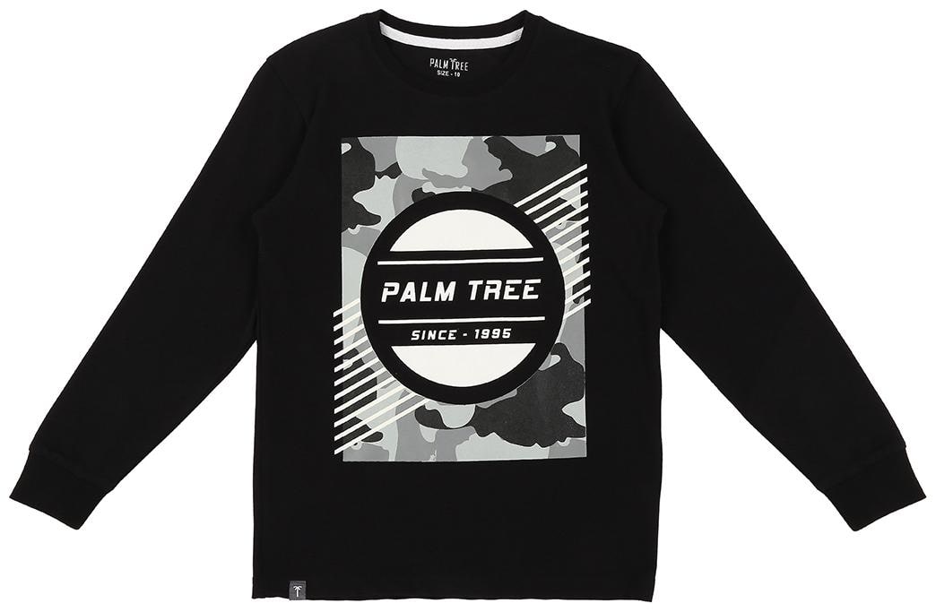 

Palm Tree Boys Black T-Shirt