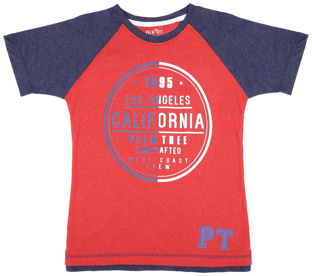 

PALM TREE Boy Cotton blend Printed T-shirt - Red