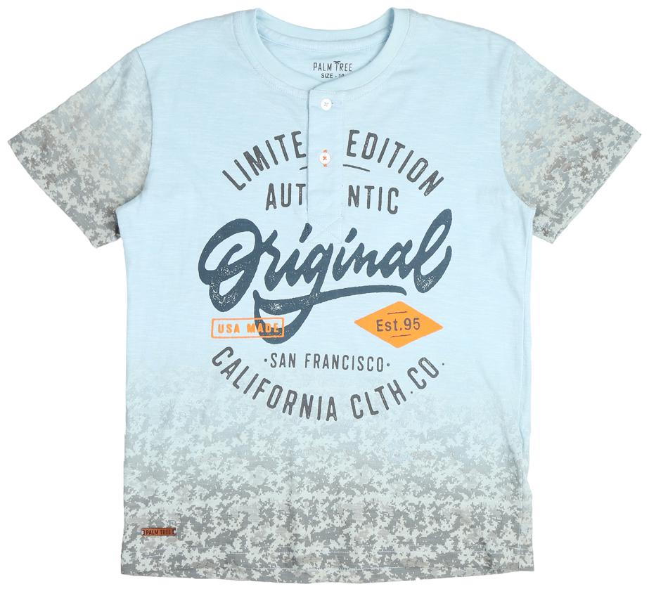 

PALM TREE Boy Cotton blend Printed T-shirt - Blue