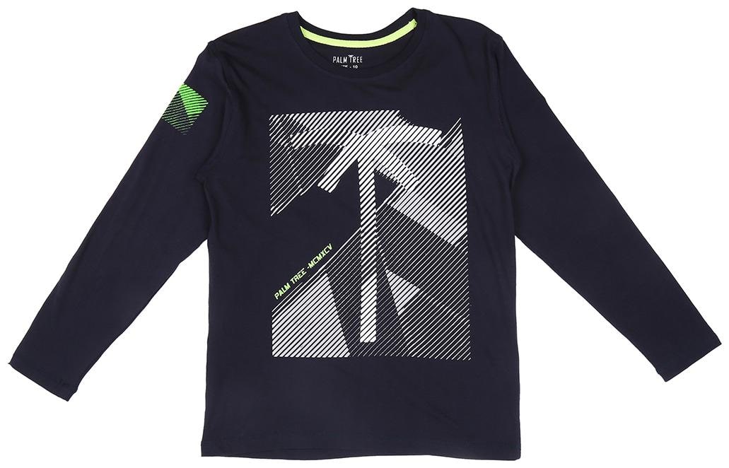 

PALM TREE Boy Cotton blend Printed T-shirt - Blue