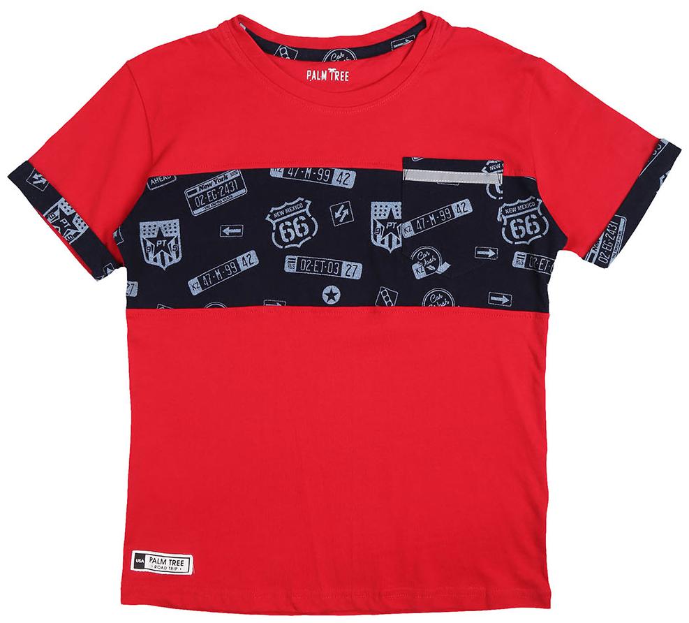 

PALM TREE Boy Cotton blend Printed T-shirt - Red