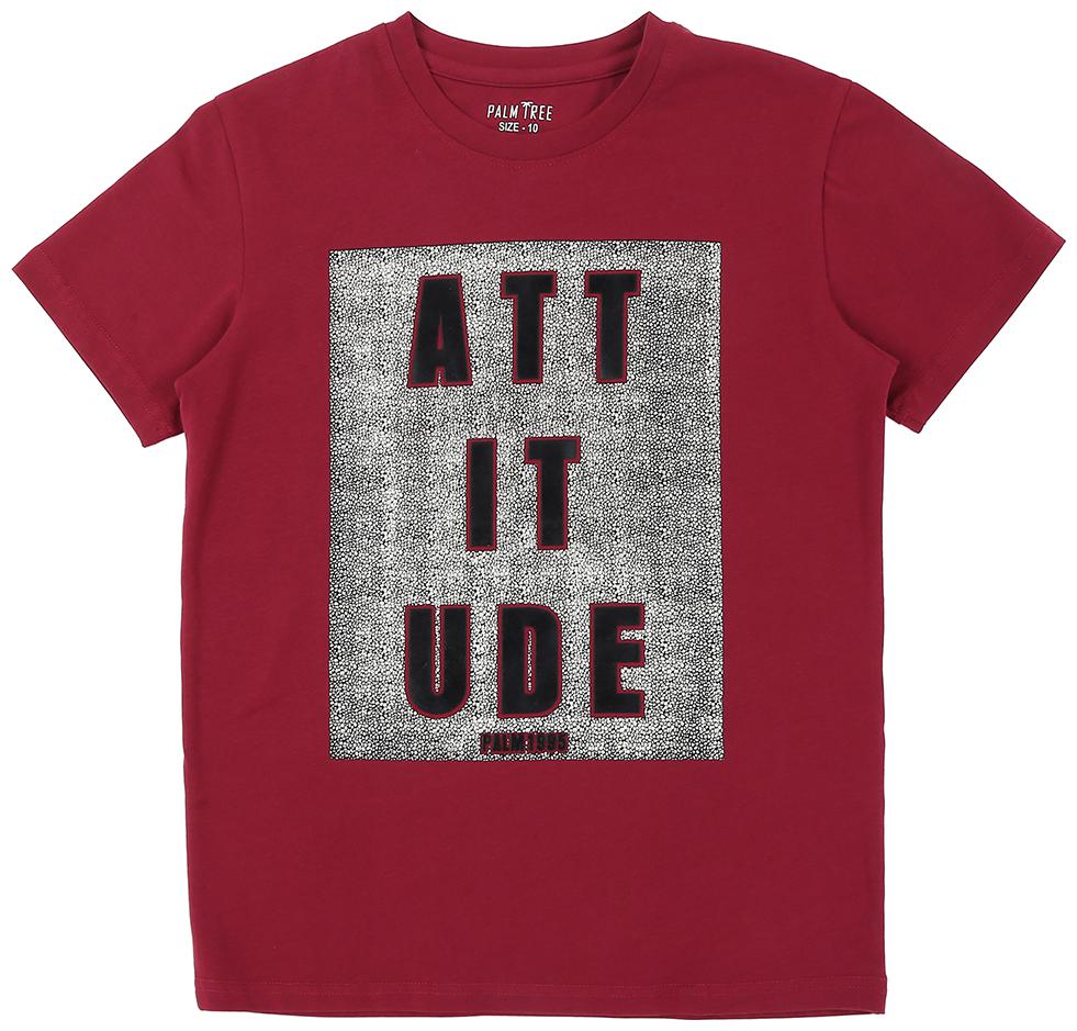 

PALM TREE Boy Cotton blend Printed T-shirt - Red