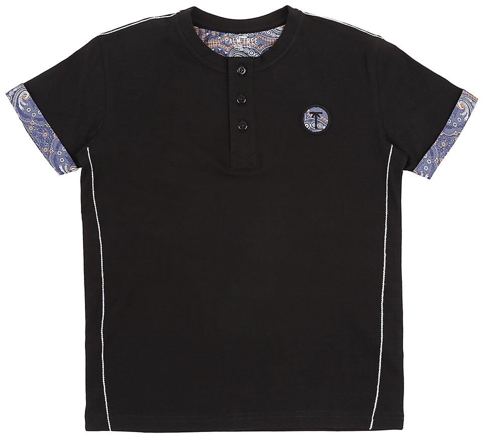 

Gini Jony Boy Cotton Solid T-shirt - Black