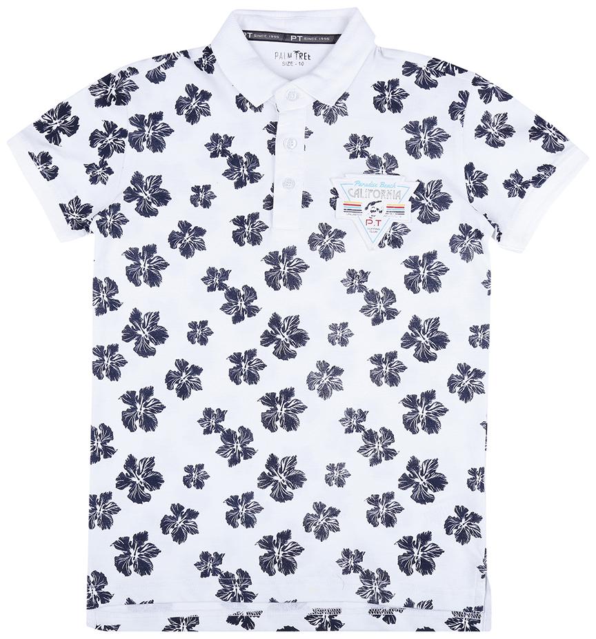 

PALM TREE Boy Cotton Printed T-shirt - White