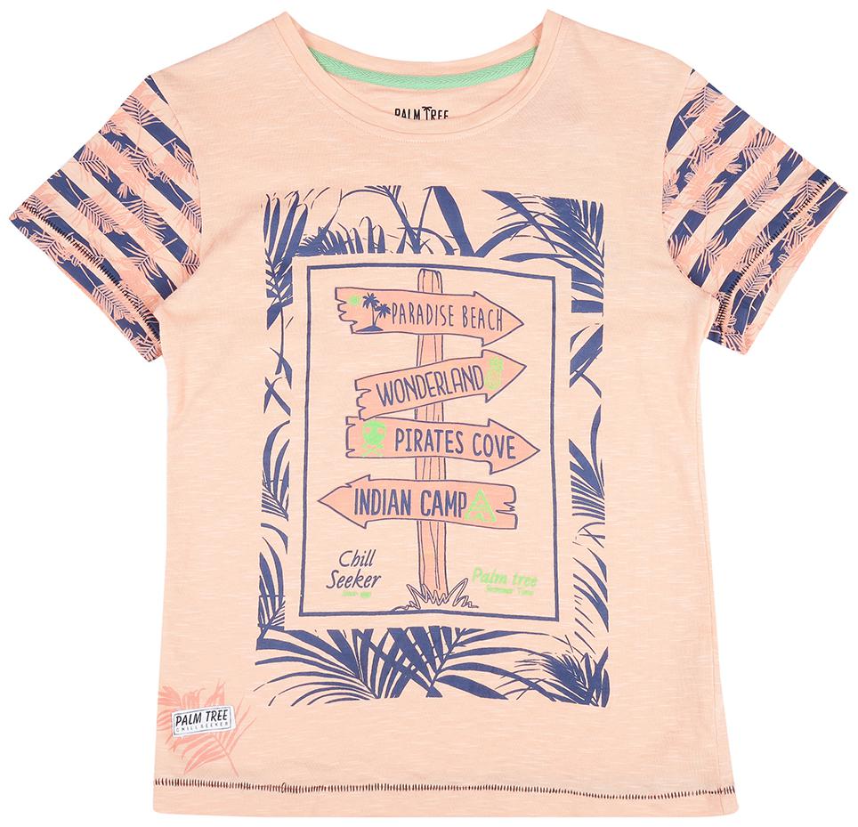 

PALM TREE Boy Cotton blend Printed T-shirt - Red