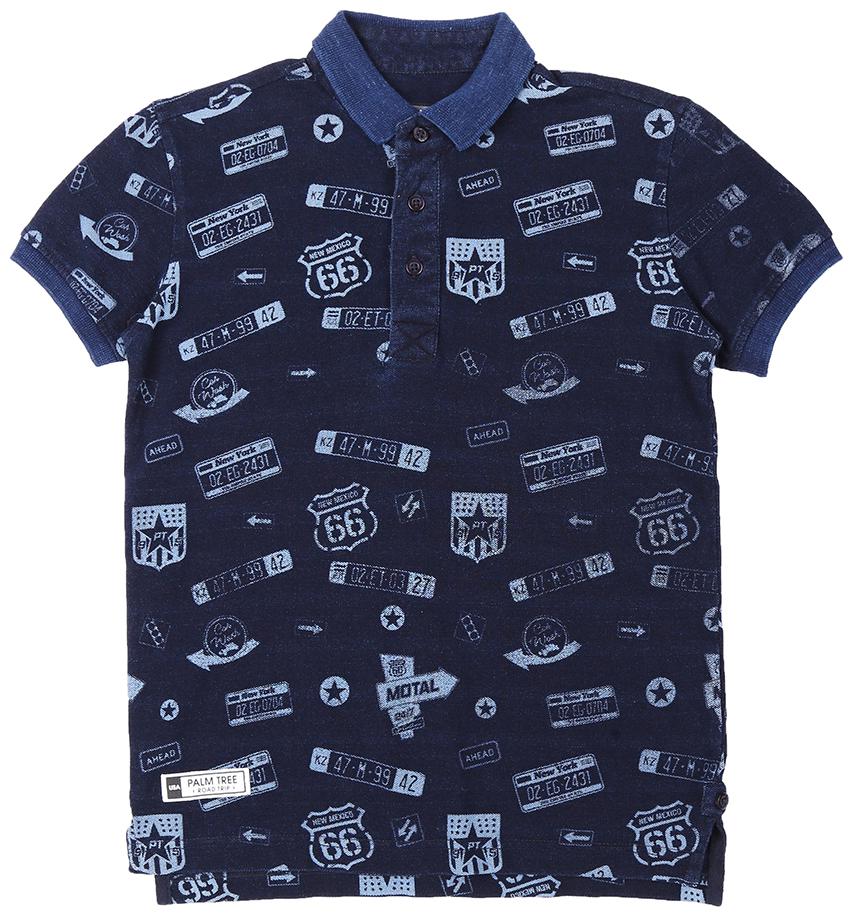 

PALM TREE Boy Cotton blend Printed T-shirt - Blue