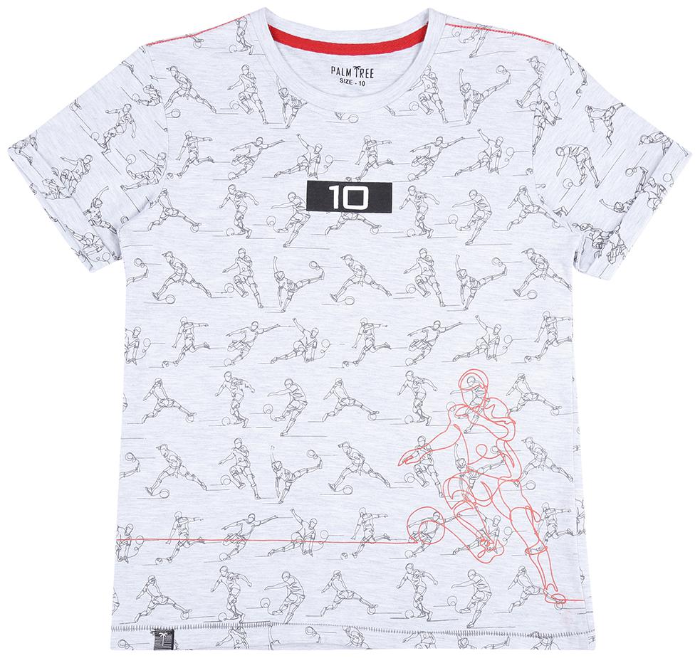

PALM TREE Boy Cotton blend Printed T-shirt - White