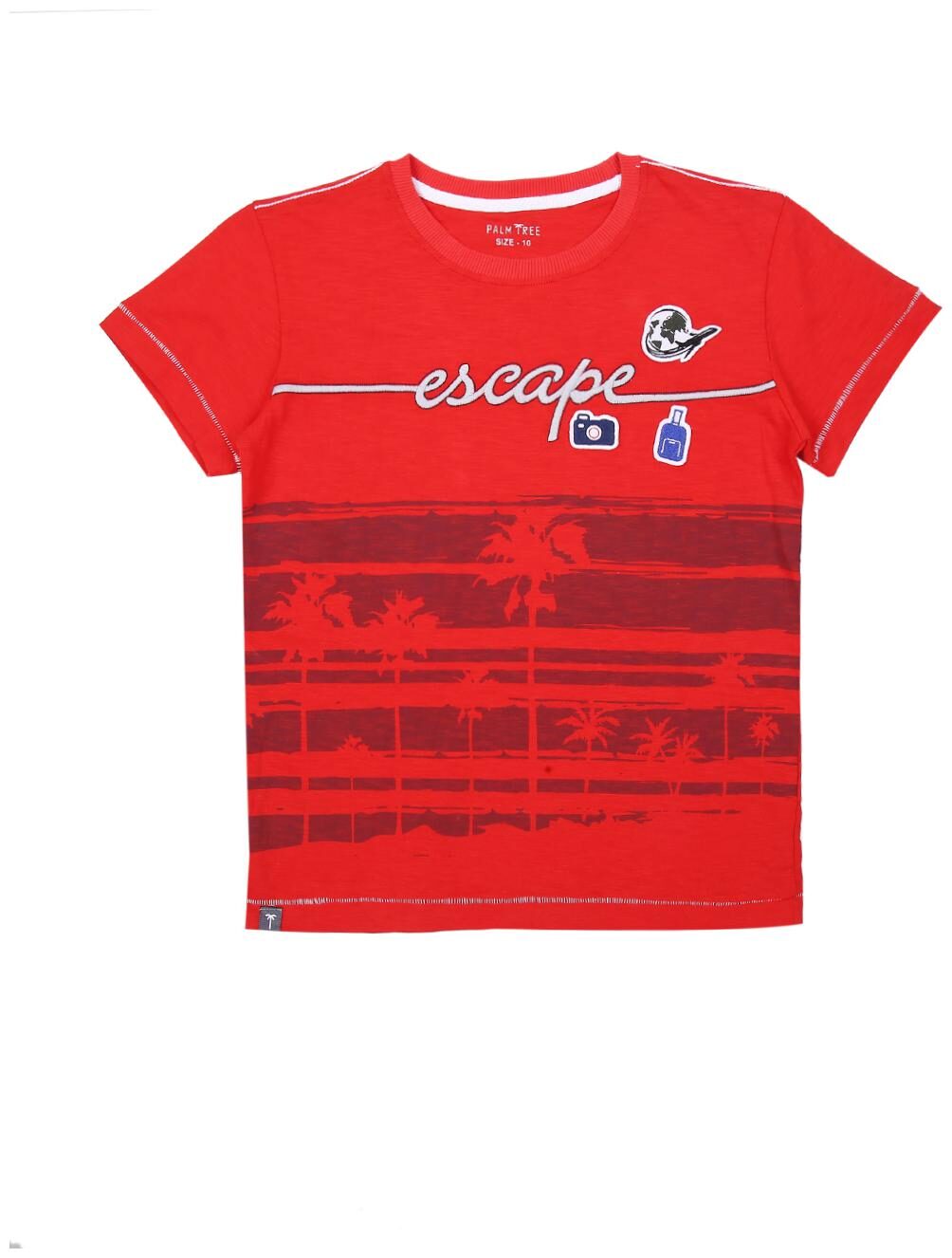 

PALM TREE Boy Cotton blend Printed T-shirt - Red